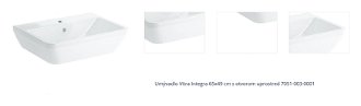 Umývadlo VitrA Integra 65x49 cm s otvorom uprostred 7051-003-0001 1