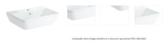 Umývadlo VitrA Integra 65x49 cm  s otvorom uprostred 7051-003-0001 1