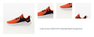 Under Armour FLOW FUTR X 2 Bolt Red/ Black/ Orange Shock 1