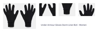 Dámské rukavice Under Armour  Storm Liner-BLK L 1