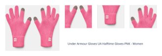 Under Armour Gloves UA Halftime Gloves-PNK - Women 1