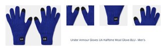 Under Armour Gloves UA Halftime Wool Glove-BLU - Men's 1