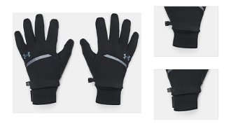 Under Armour Gloves UA Storm Fleece Run Gloves-BLK - Men 3