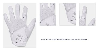 Under Armour Gloves UA Women IsoChill Golf Glove-WHT - Women 1