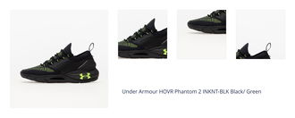 Under Armour HOVR Phantom 2 INKNT-BLK Black/ Green 1