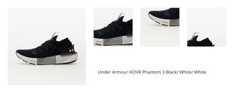 Under Armour HOVR Phantom 3 Black/ White/ White 1