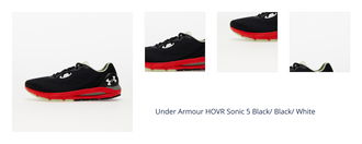 Under Armour HOVR Sonic 5 Black/ Black/ White 1