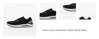 Under Armour HOVR Sonic 5 Black/ White/ White 1