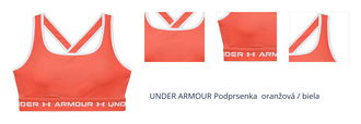 UNDER ARMOUR Športová podprsenka  oranžová / biela 1