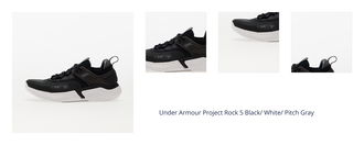 Under Armour Project Rock 5 Black/ White/ Pitch Gray 1