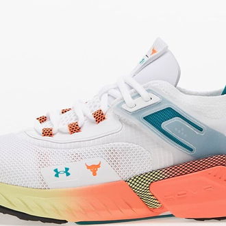 Under Armour Project Rock 5 White/ Coastal Teal/ After Burn 5