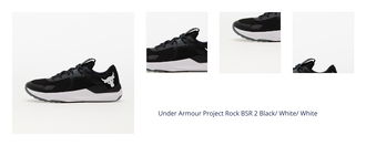 Under Armour Project Rock BSR 2 Black/ White/ White 1