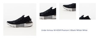 Under Armour W HOVR Phantom 3 Black/ White/ White 1