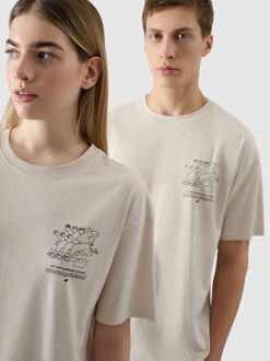 Unisex fanúšikovské tričko - šedobiele