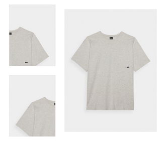 Unisex oversize tričko bez potlače - šedé 4