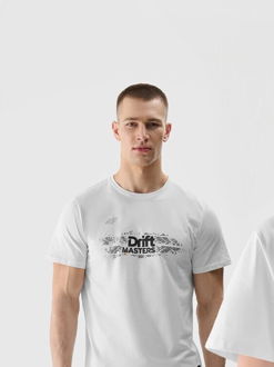 Unisex regular tričko s potlačou 4F x Drift Masters - biele 6
