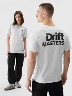 Unisex regular tričko s potlačou 4F x Drift Masters - biele 2