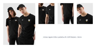 Unisex regular tričko s potlačou 4F x Drift Masters - čierne 1
