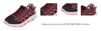 Unisex shoes summer ALPINE PRO VANCE crimson 1
