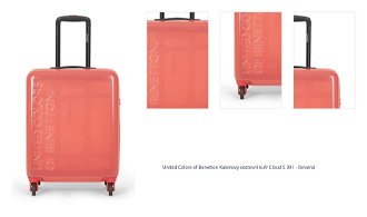 United Colors of Benetton Kabinový cestovní kufr Cloud S 39 l - červená 1