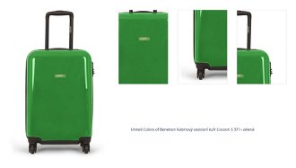 United Colors of Benetton Kabinový cestovní kufr Cocoon S 37 l - zelená 1