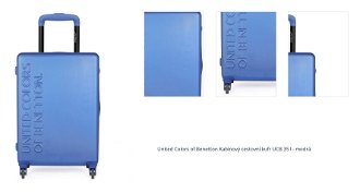 United Colors of Benetton Kabinový cestovní kufr UCB 35 l - modrá 1