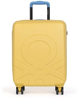 United Colors of Benetton Kabinový cestovní kufr ULTRA LOGO 35 l - žlutá