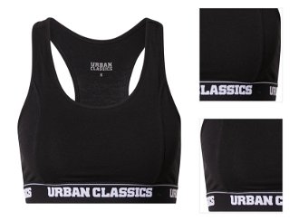 Urban Classics Podprsenka  čierna / biela 3