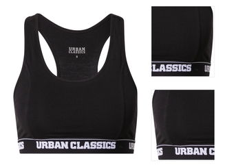 Urban Classics Podprsenka  čierna / biela 3