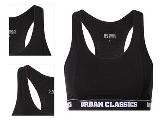 Urban Classics Podprsenka  čierna / biela 4