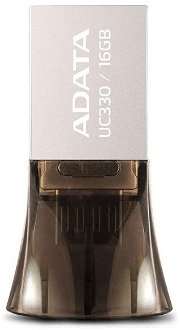 USB OTG A-Data UC330, 16GB, USB/MicroUSB 2.0 (AUC330-16G-RBK)