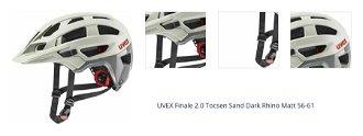UVEX Finale 2.0 Tocsen Sand Dark Rhino Matt 56-61 Prilba na bicykel 1