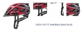 UVEX I-VO CC Red/Black Matt 56-60 Prilba na bicykel 1