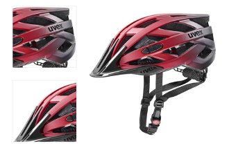 UVEX I-VO CC Red/Black Matt 56-60 Prilba na bicykel 4