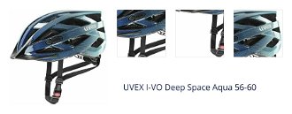UVEX I-VO Deep Space Aqua 56-60 Prilba na bicykel 1