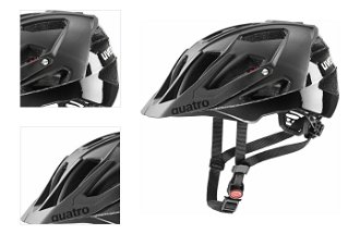UVEX Quatro CC All Black 52-57 Prilba na bicykel 4