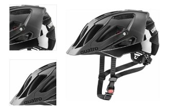 UVEX Quatro CC All Black 56-61 Prilba na bicykel 4