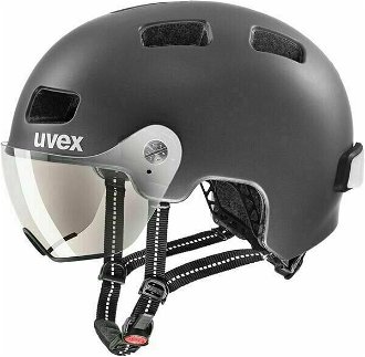 UVEX Rush Visor Dark Silver Mat 55-58 Prilba na bicykel 2