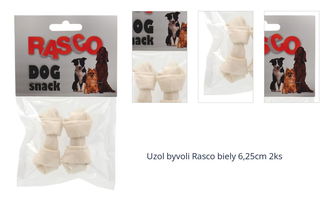 Uzol byvoli Rasco biely 6,25cm 2ks 1