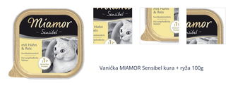 Vanička MIAMOR Sensibel kura + ryža 100g 1