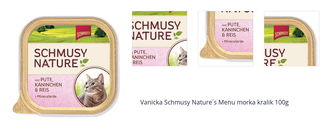 Vanicka Schmusy Nature´s Menu morka kralik 100g 1