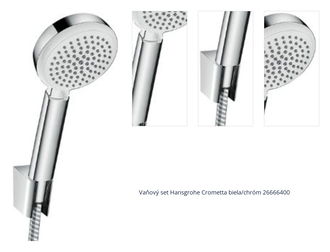 Vaňový set Hansgrohe Crometta biela/chróm 26666400 1