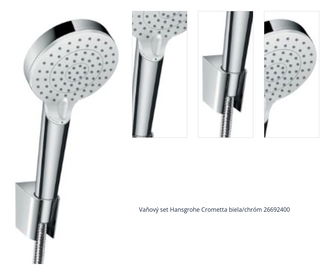 Vaňový set Hansgrohe Crometta biela/chróm 26692400 1