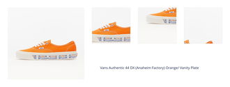 Vans Authentic 44 DX (Anaheim Factory) Orange/ Vanity Plate 1