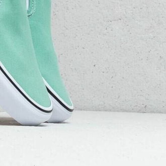 Vans Classic Slip-On Neptune Green/ True White 9