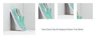 Vans Classic Slip-On Neptune Green/ True White 1