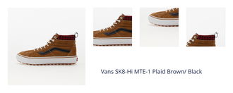 Vans SK8-Hi MTE-1 Plaid Brown/ Black 1