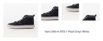 Vans SK8-Hi MTE-1 Plaid Grey/ White 1