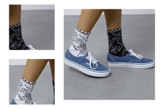 Vans Stranger Things Miss Match Socks Black/White - Unisex - Ponožky Vans - Biele - VN0007RQY281 - Veľkosť: 38.5 4