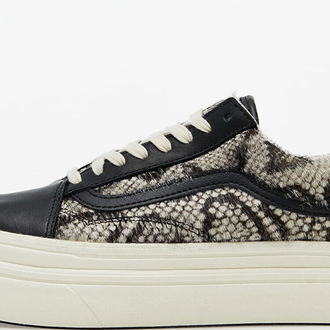 Vans Super ComfyCush Old Skool (Snake/ Pony) Black/ Marshmallow 5